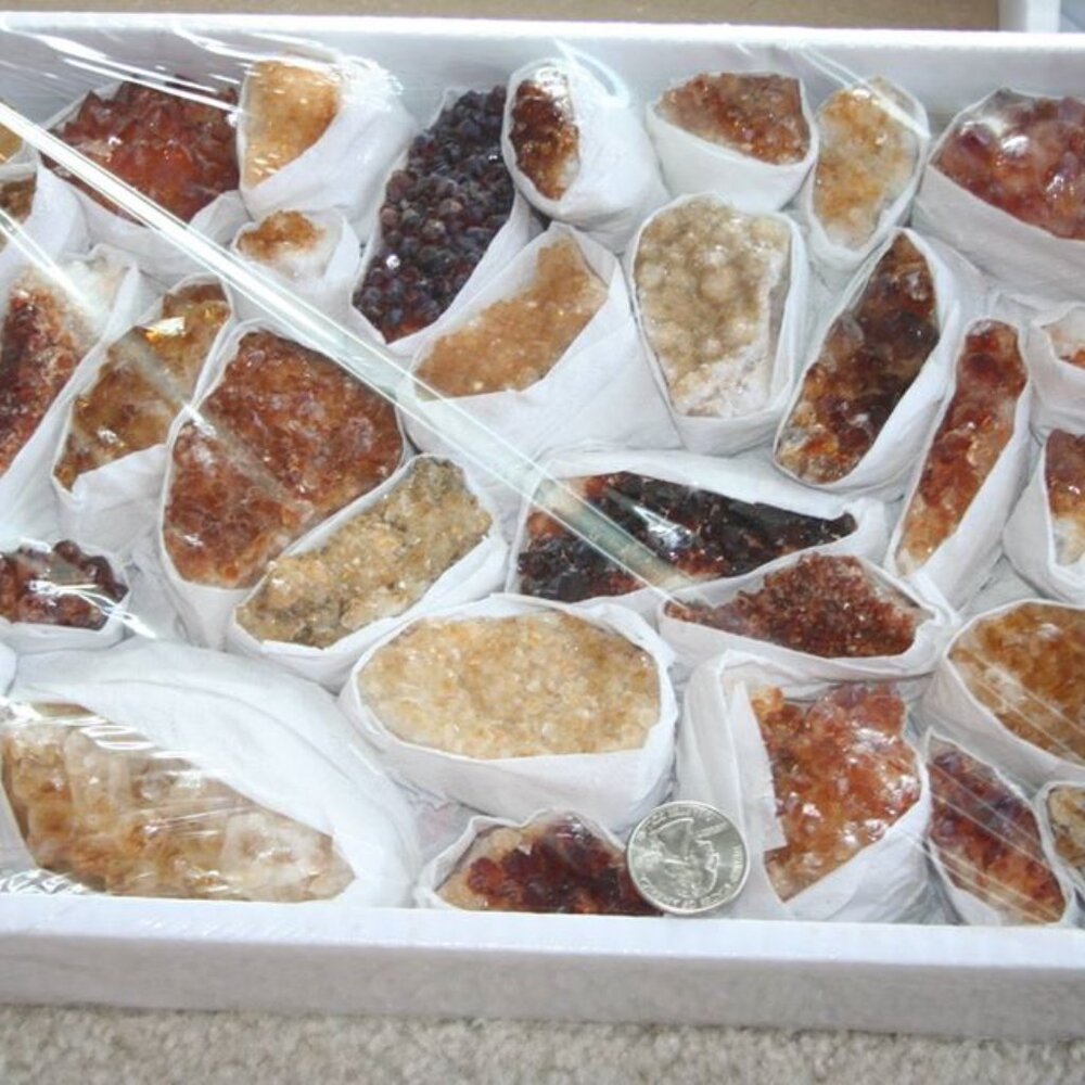 Heat Treated Citrine Flat